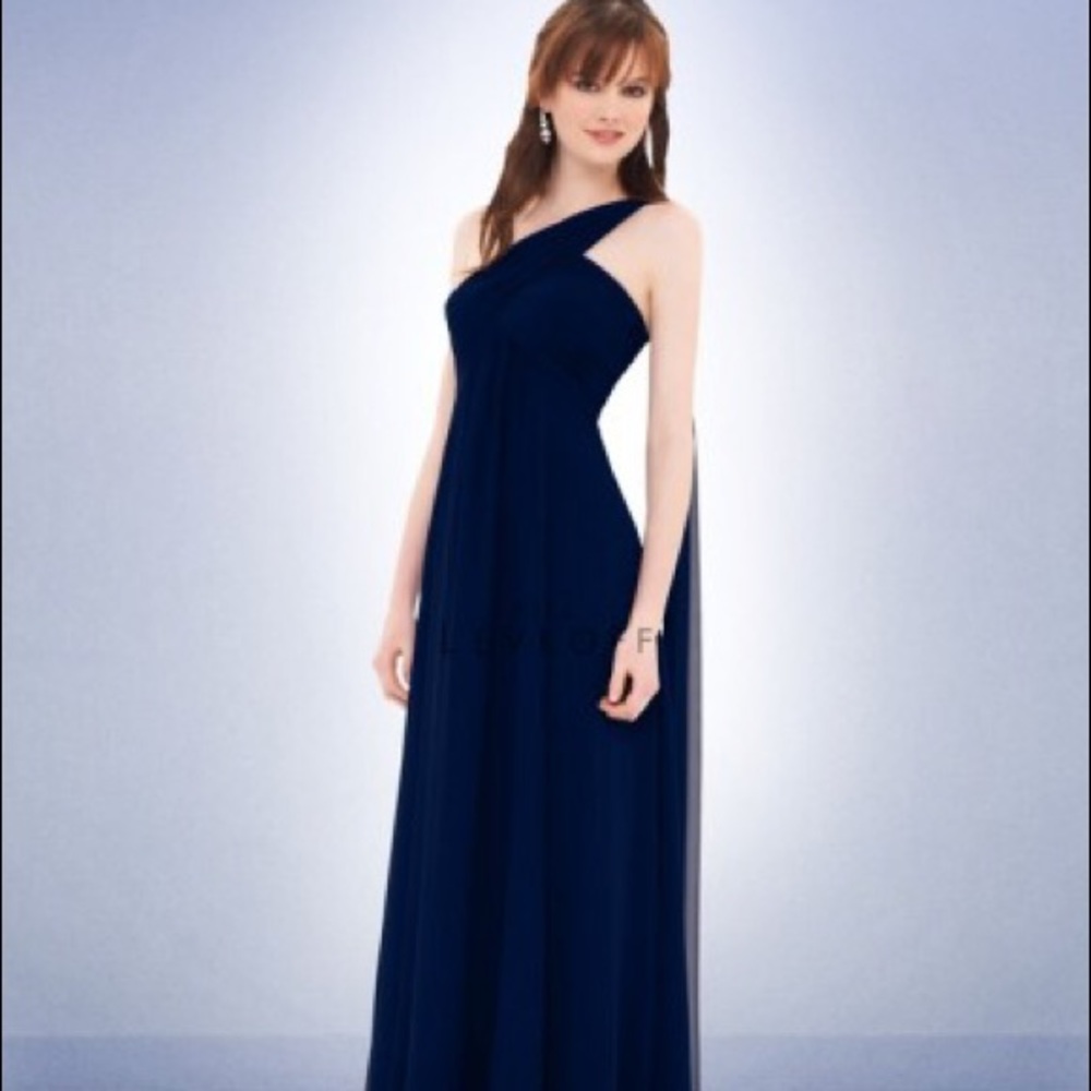 NWT Bill Levkoff Bridesmaid Dress Navy Sz 12